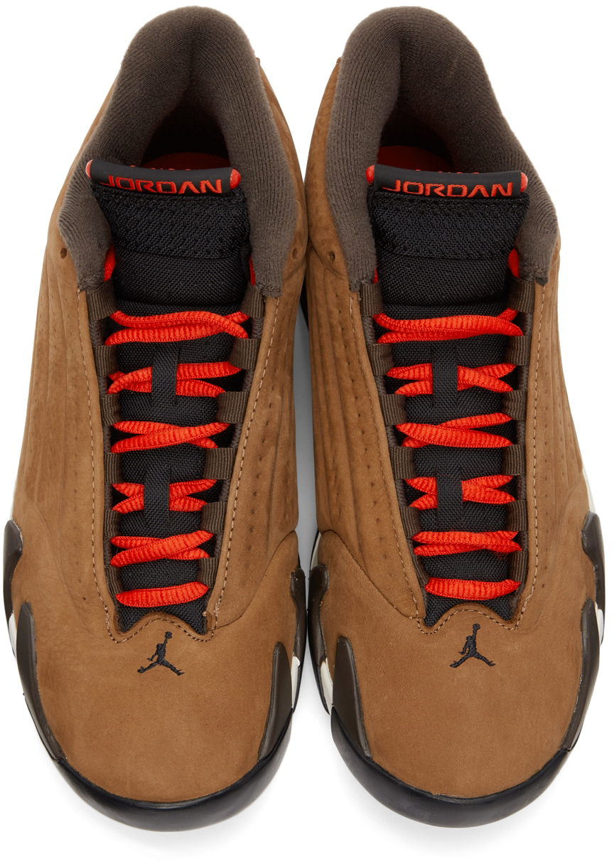 jordan retro 14 brown multi