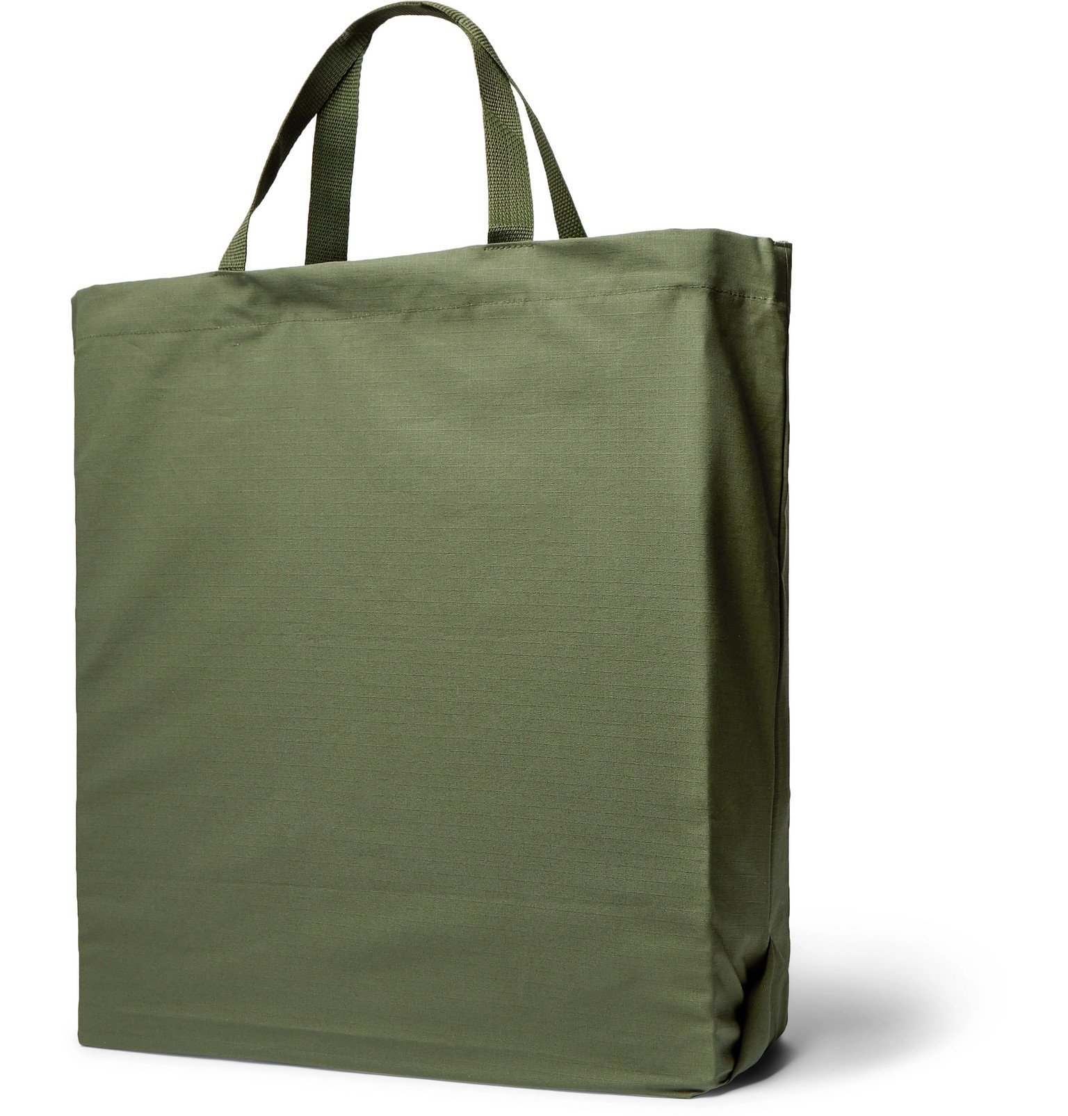 Engineered Garments Carry All Cotton Ripstop Tote Bag Green Engineered Garments