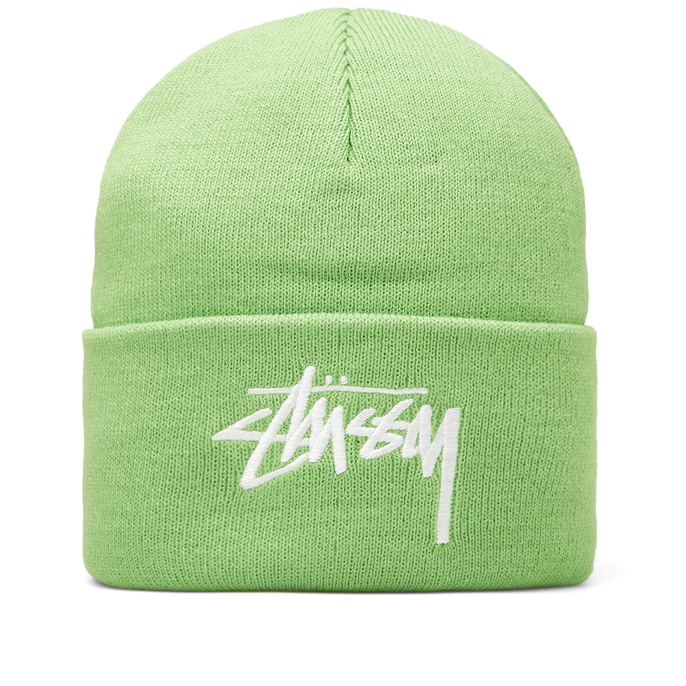 stussy green beanie