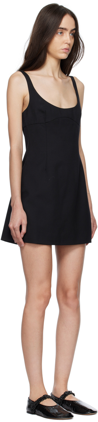 Sandy Liang Black Simon Minidress Sandy Liang