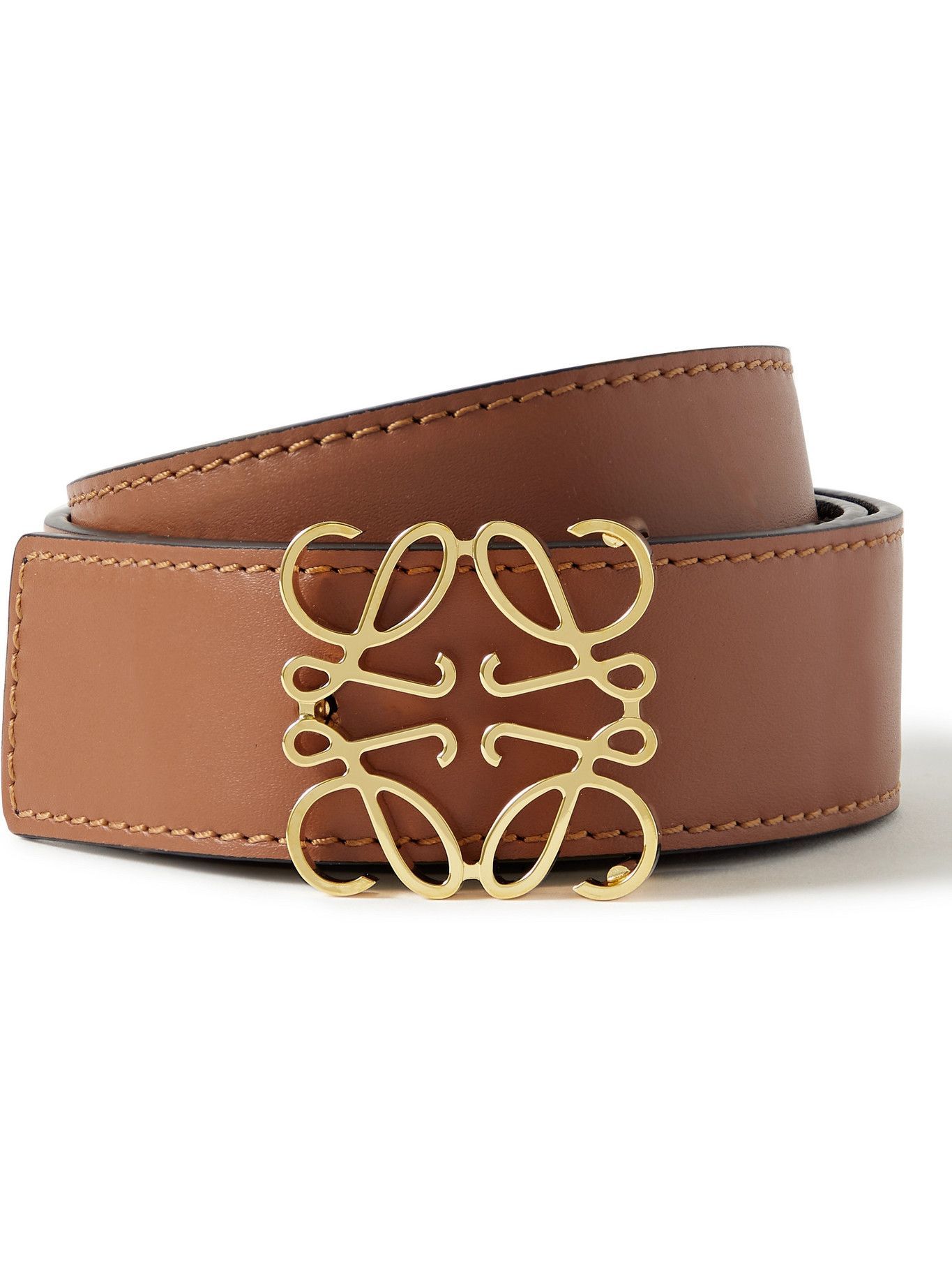 LOEWE - 3cm Reversible Leather Belt 