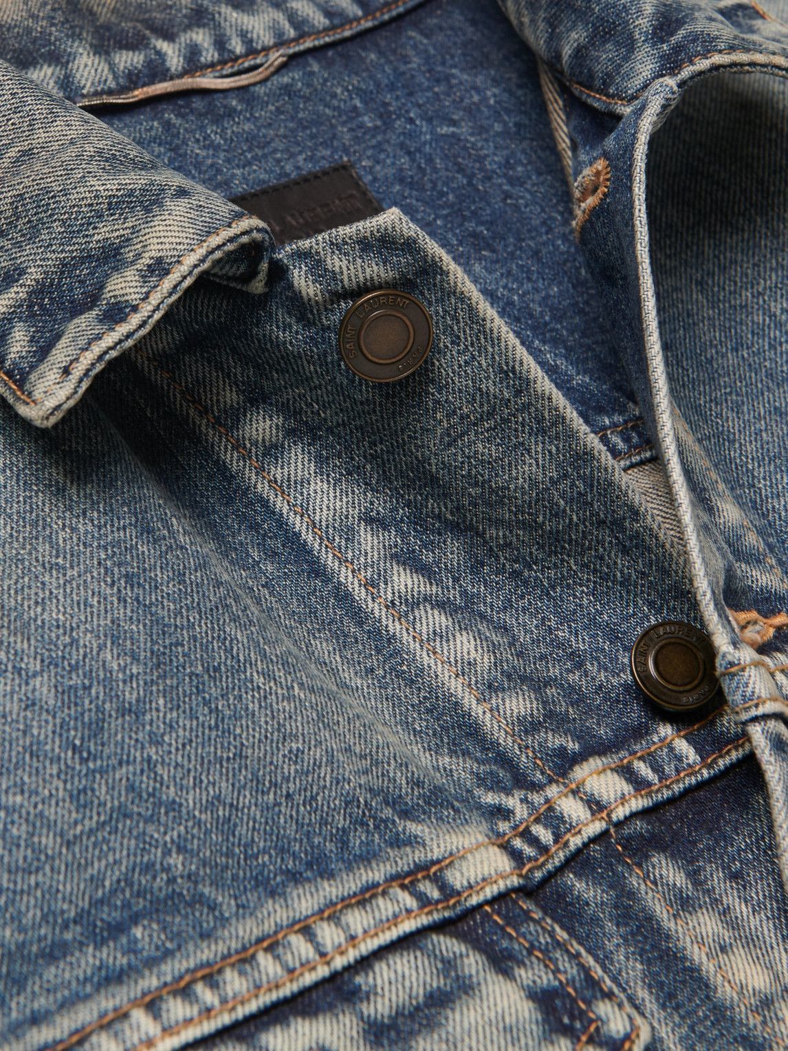 SAINT LAURENT - Slim-Fit Denim Jacket 