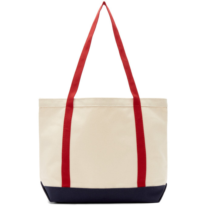 Noah NYC Red and Navy Logo Tote Noah NYC