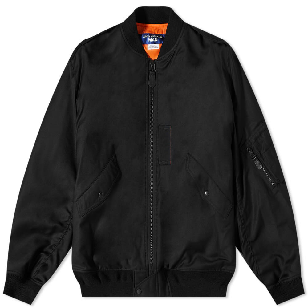 Junya Watanabe MAN Men's Wool Bomber Jacket in Black Junya Watanabe