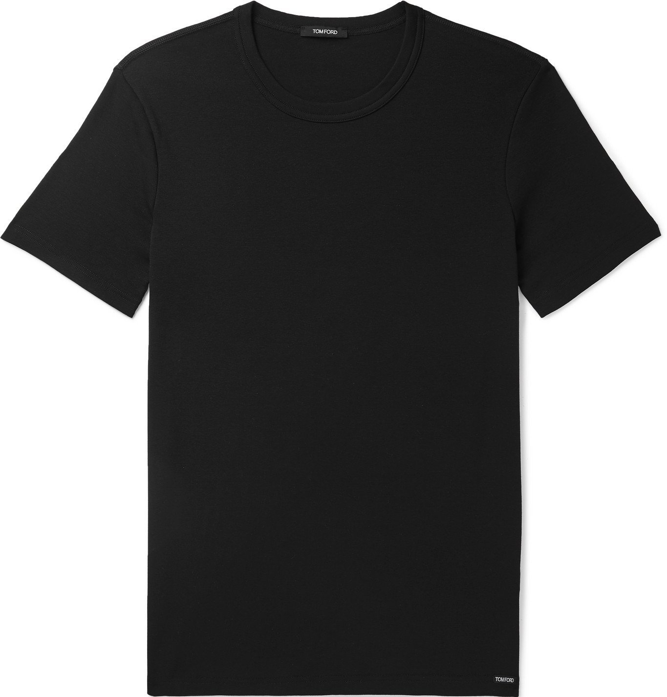 TOM FORD - Stretch-Cotton Jersey T-Shirt - Black TOM FORD