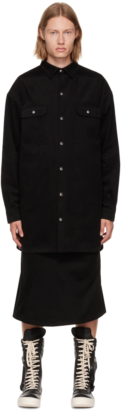 Rick Owens Black Oversized Jacket