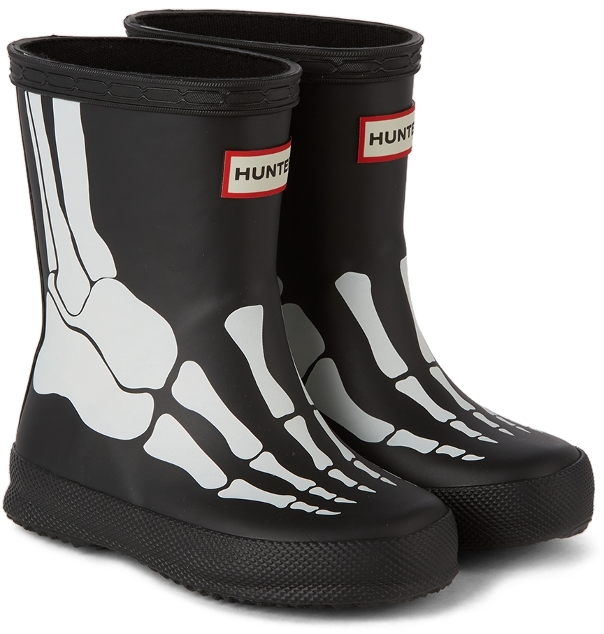 hunter skeleton rain boots