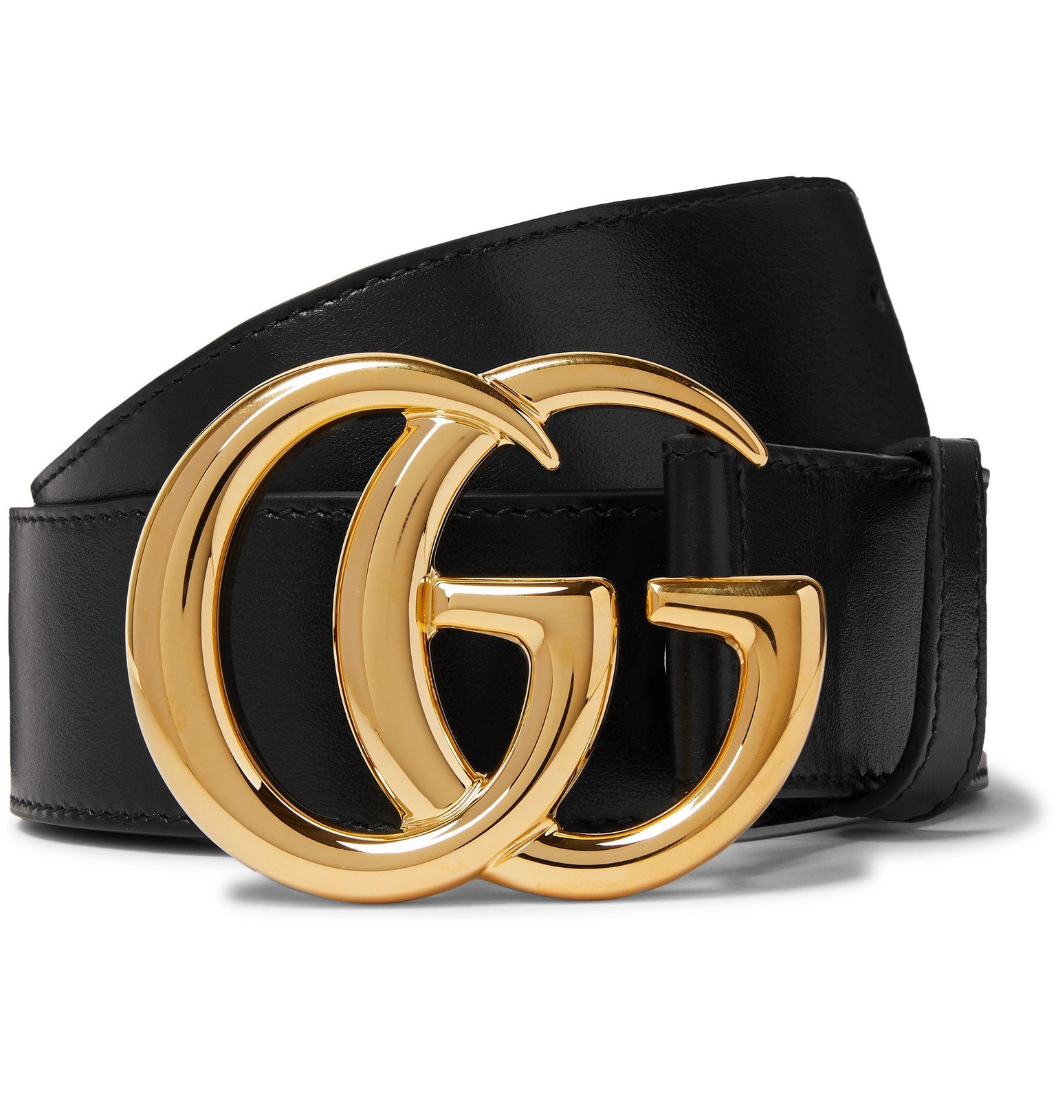 Gucci - 4cm Black Leather Belt - Black 