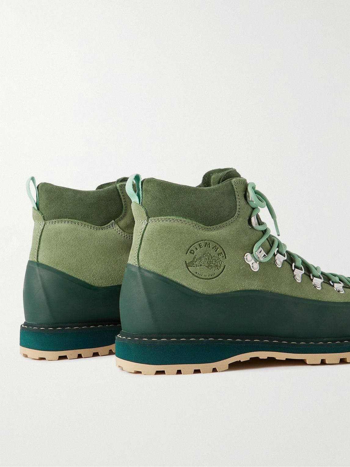 Diemme Roccia Vet Suede and Rubber Hiking Boots Green Diemme