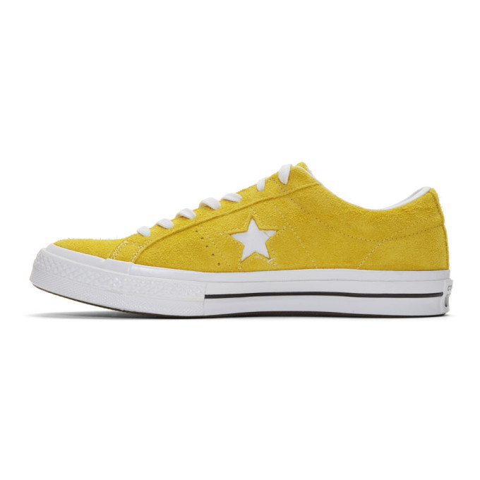 yellow suede one star converse