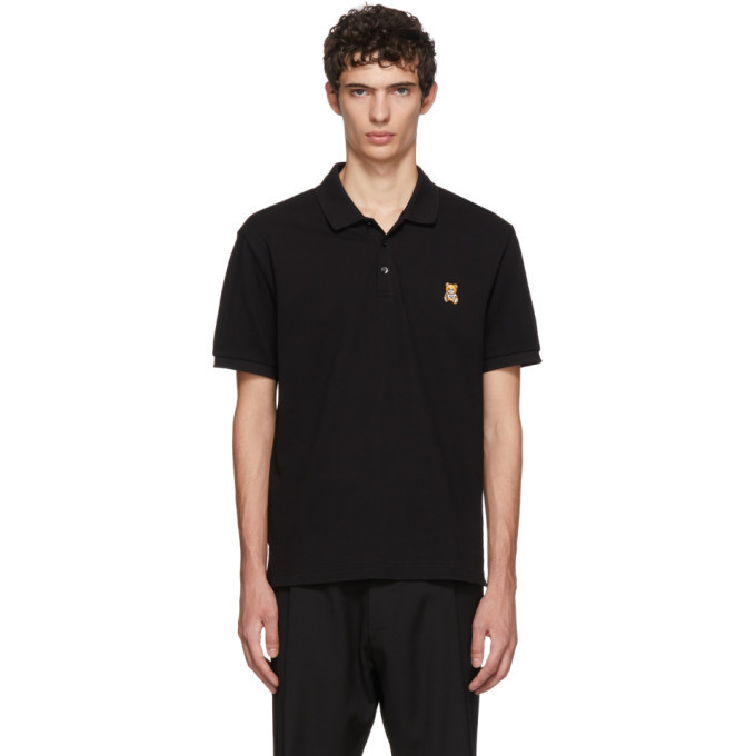 Moschino Black Teddy Bear Polo Moschino