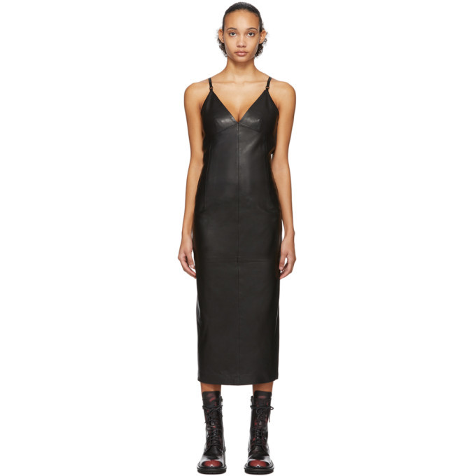 leather lingerie dress