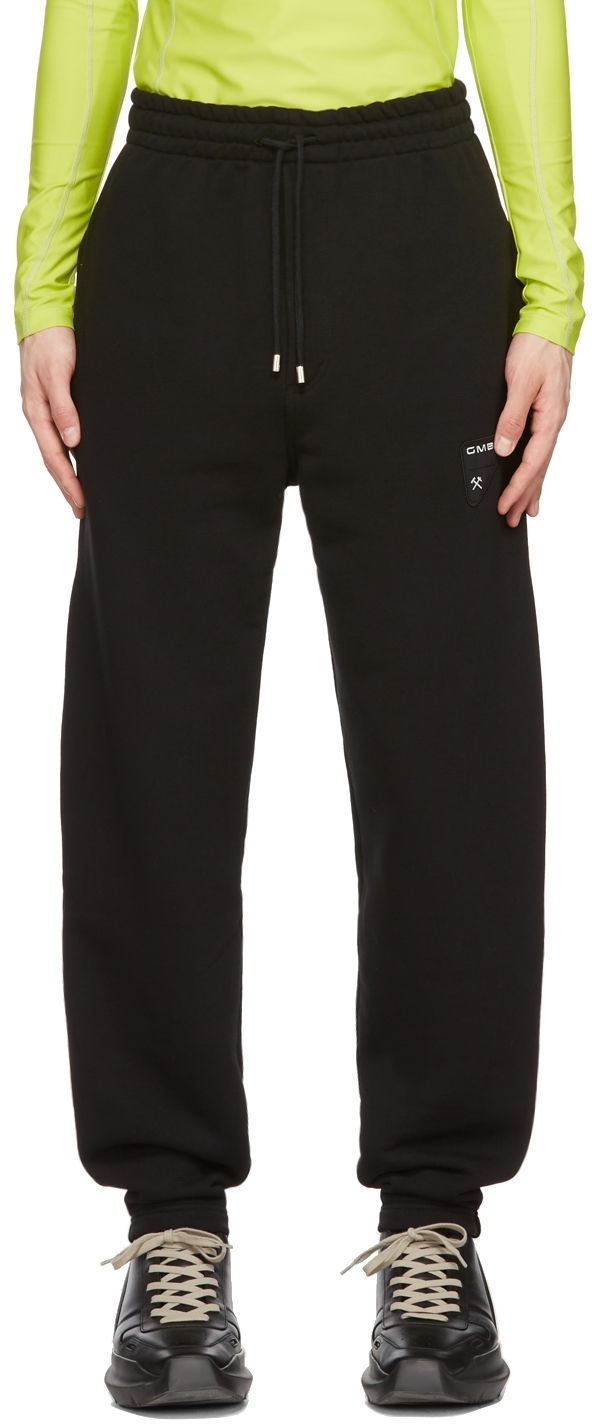 black cotton sweatpants