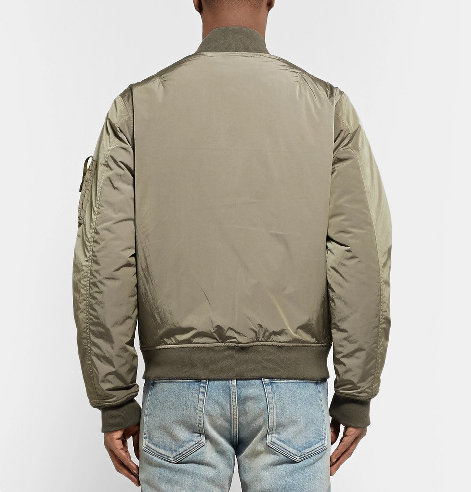 John Elliott - Bogota Iridescent Nylon Bomber Jacket - Men - Sage green ...