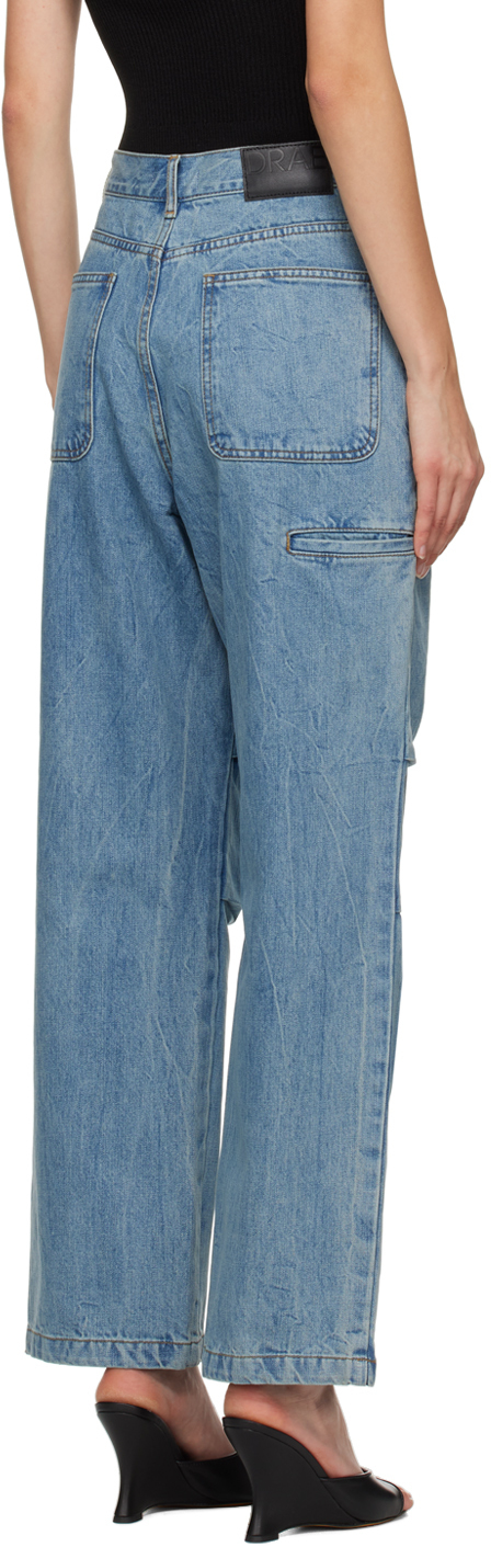 DRAE Blue Double-Waist Jeans