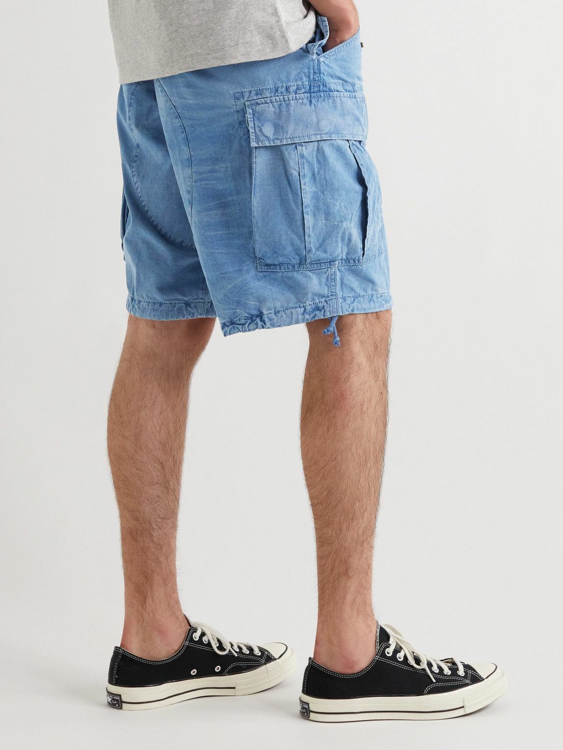 Polo Ralph Lauren - Straight-Leg Cotton-Ripstop Cargo Trousers - Blue