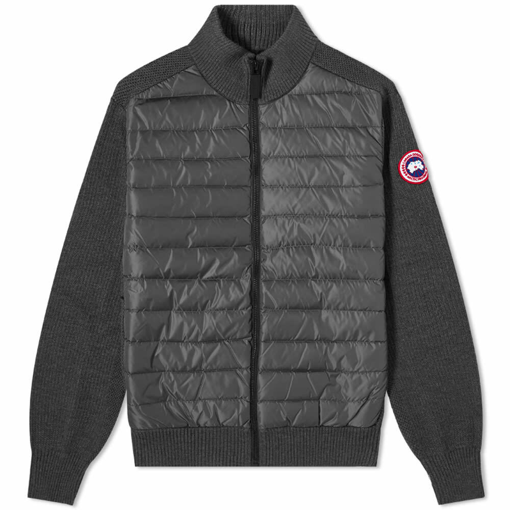 Canada Goose Men's Hybridge Knit Jacket in Iron Grey Canada Goose