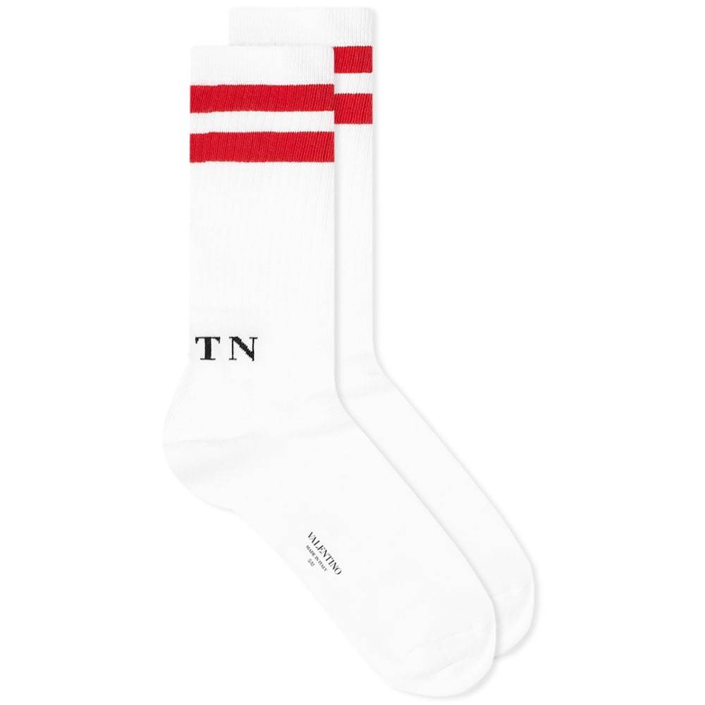 Valentino VLTN Logo Sports Socks Valentino