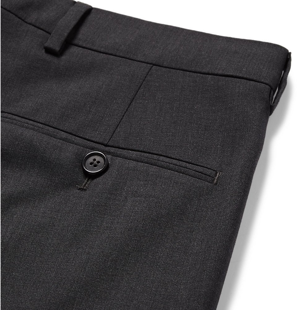 Dark-Grey Brobyn Slim-Fit Stretch-Wool 
