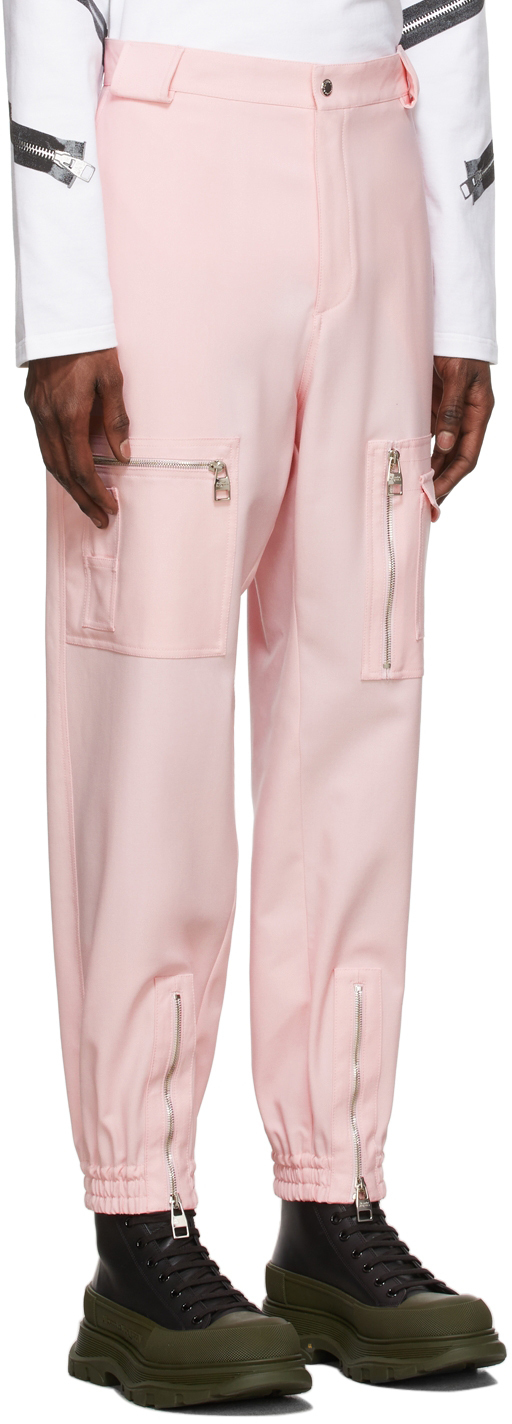 Alexander McQueen Pink Twill Cargo 