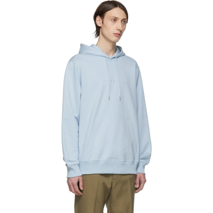 helmut lang blue hoodie