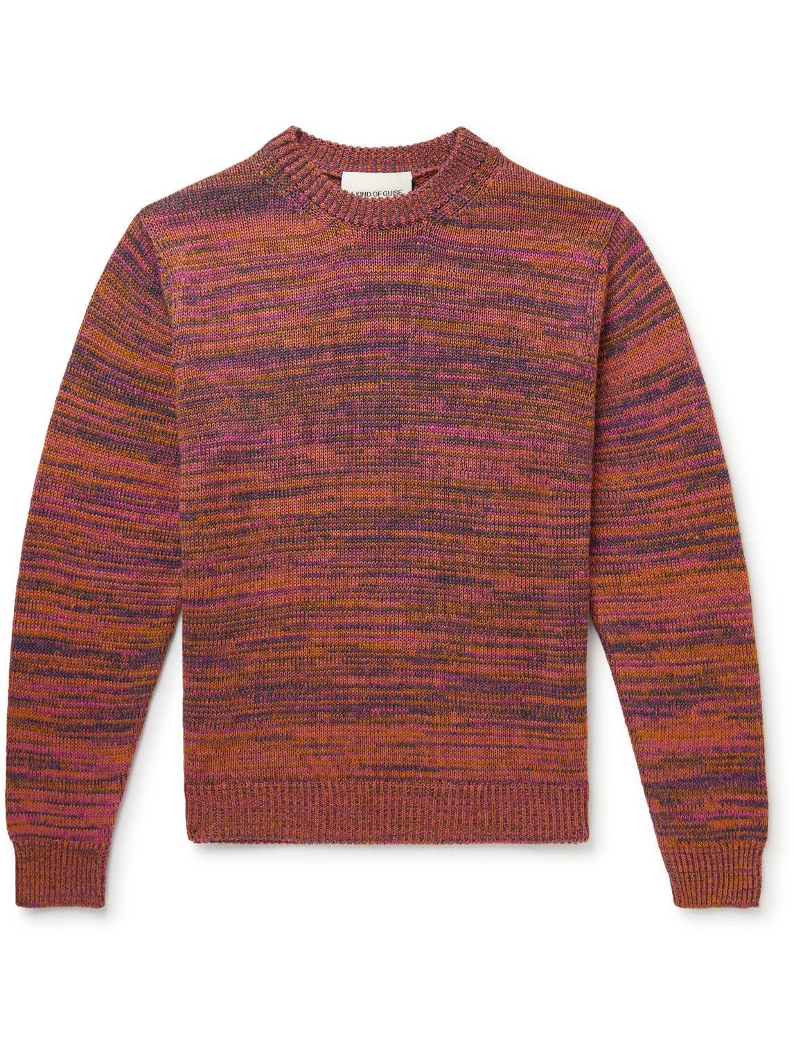 A Kind Of Guise - Polonia Linen and Merino Wool-Blend Sweater - Orange ...