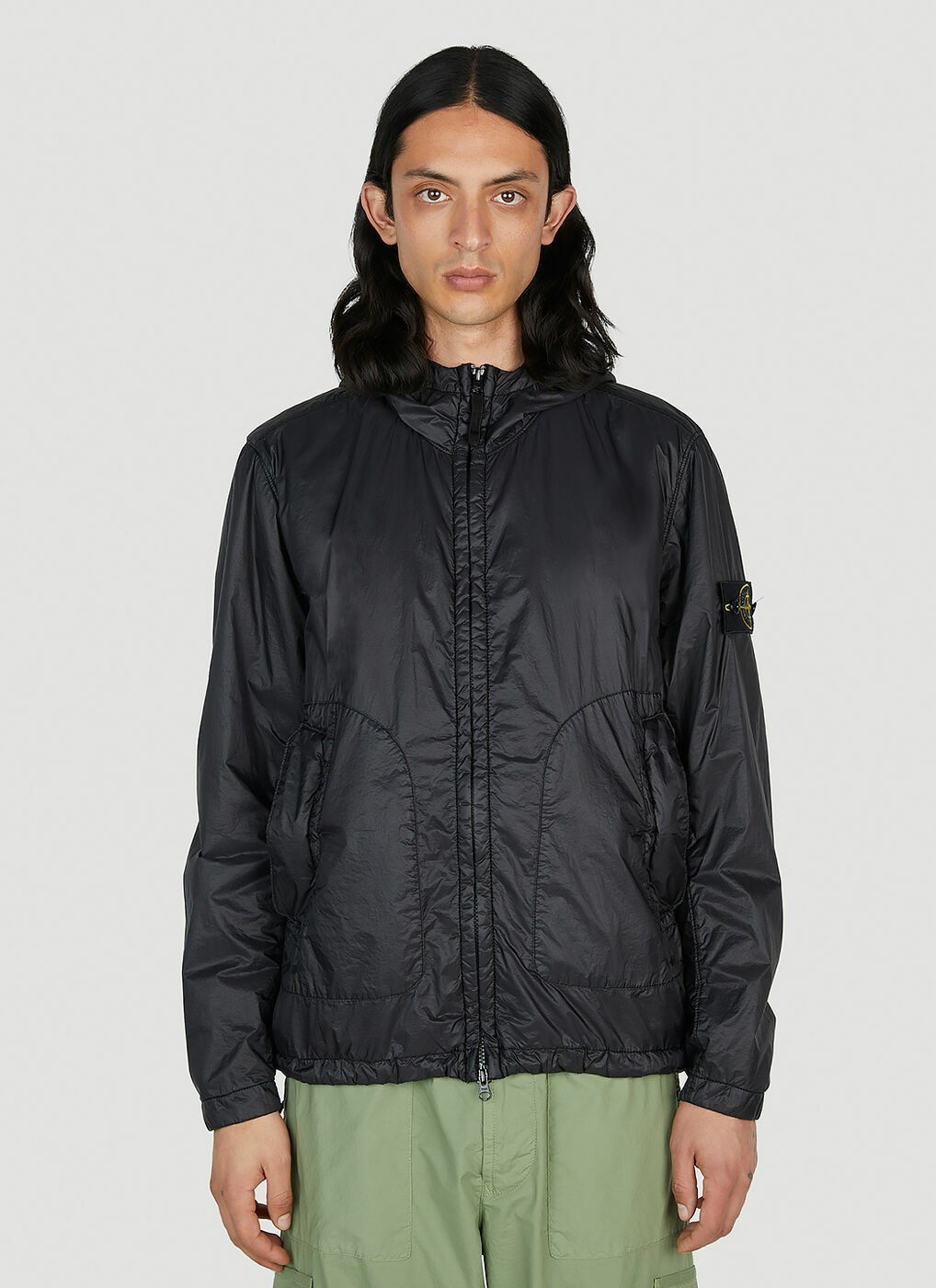 Stone Island - Packable Compass Patch Jacket in Black Stone Island