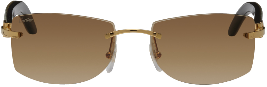 Cartier Gold C De Cartier Signature Sunglasses Cartier