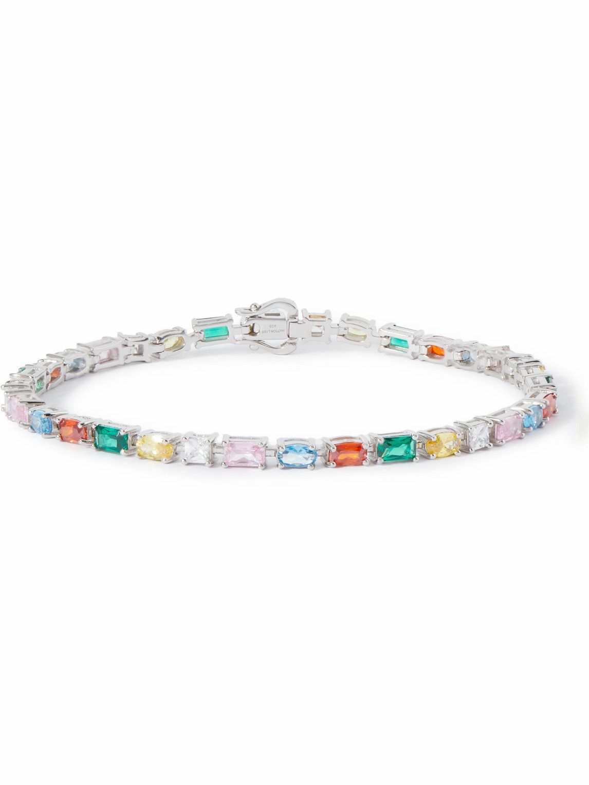 Hatton Labs - Capulet Silver Cubic Zirconia Tennis Bracelet - Silver ...