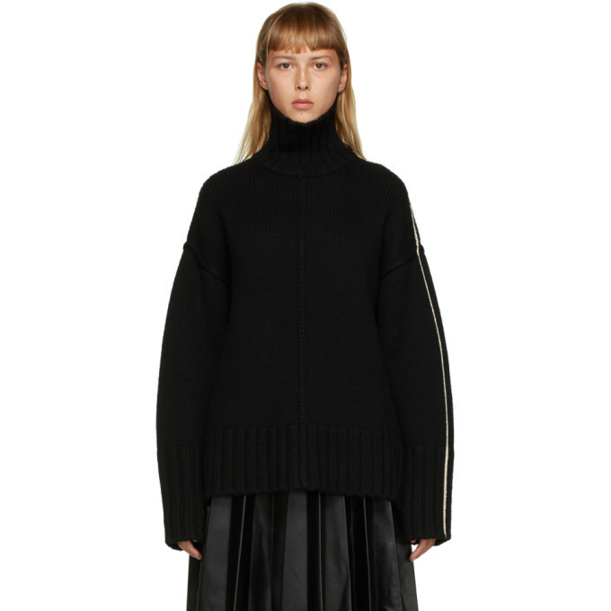 Black Wool Oversized Sweater Peter Do