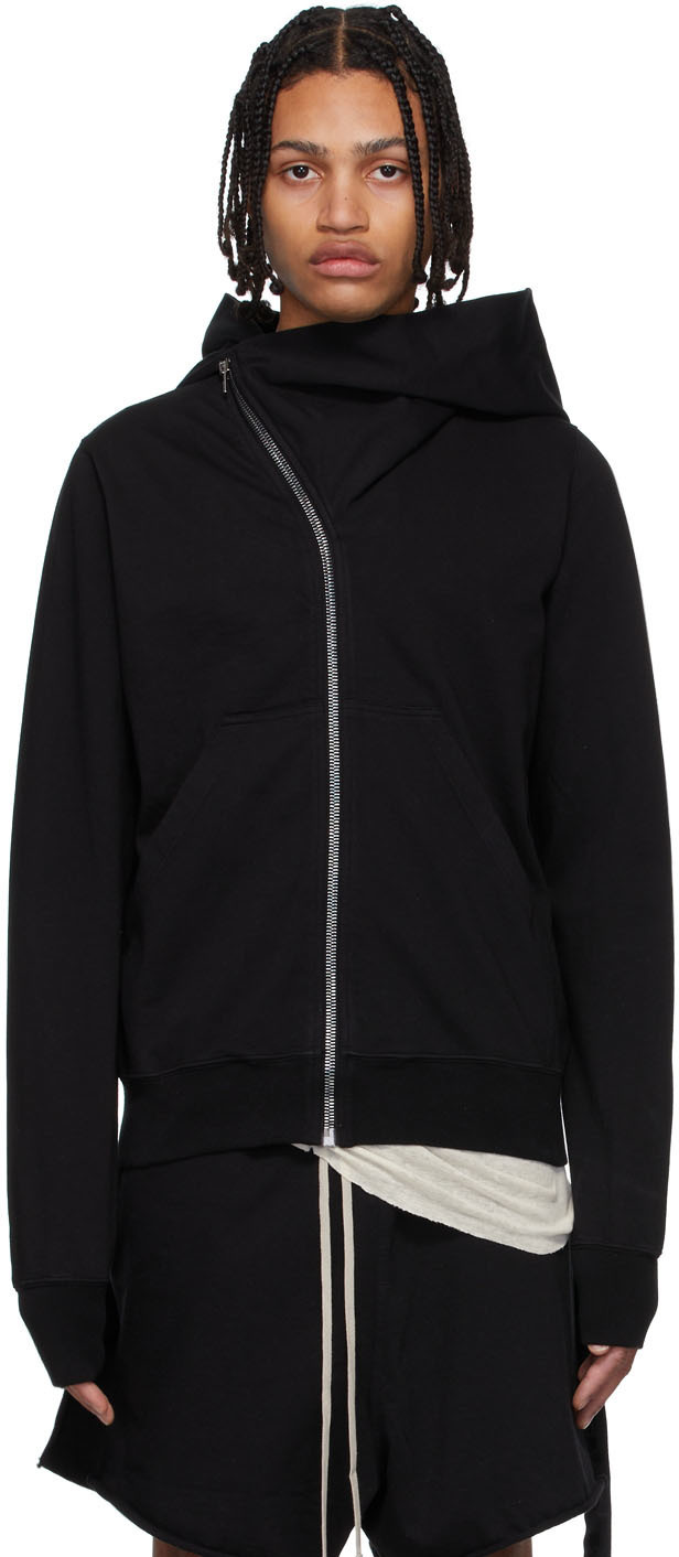 Rick Owens Drkshdw Black Organic Cotton Hoodie Rick Owens Drkshdw