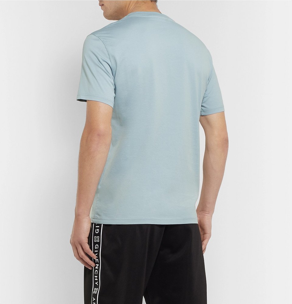 Givenchy - Logo-Print Cotton-Jersey T-Shirt - Light blue Givenchy