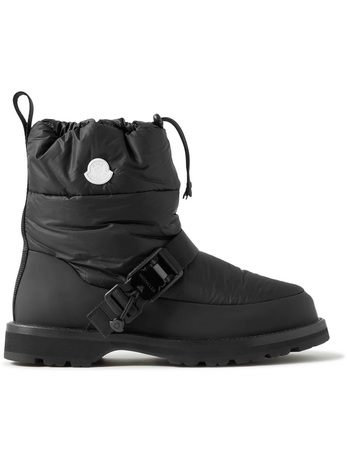 Moncler Genius - HYKE Rubber-Trimmed Quilted Shell Snow Boots - Black ...