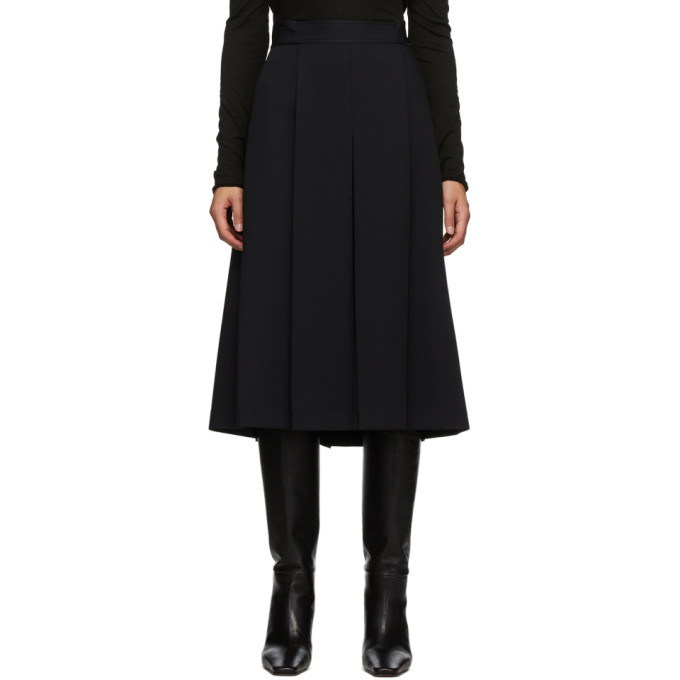 System Navy Pleated Skirt System