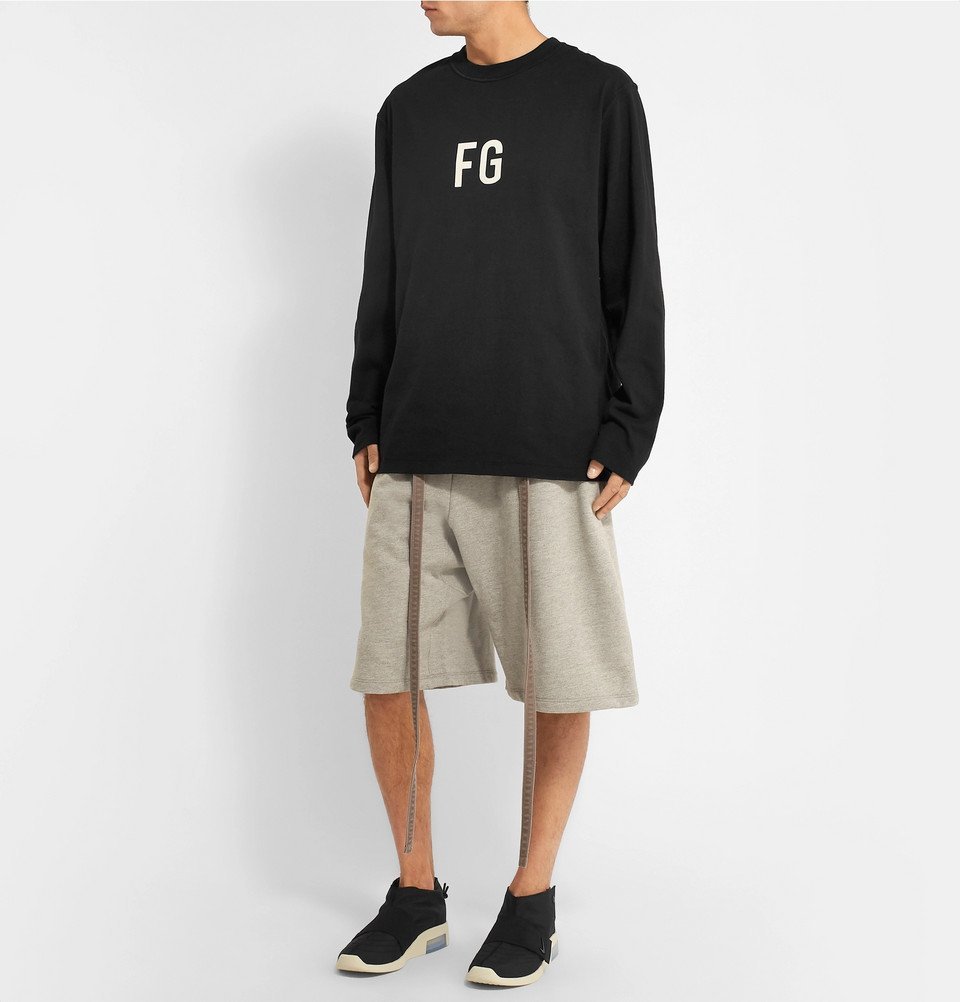 fear of god moccasin with shorts