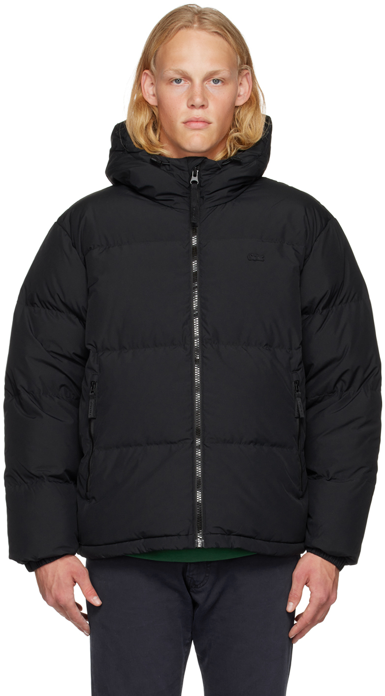 Lacoste Black WaterRepellent Down Jacket Lacoste