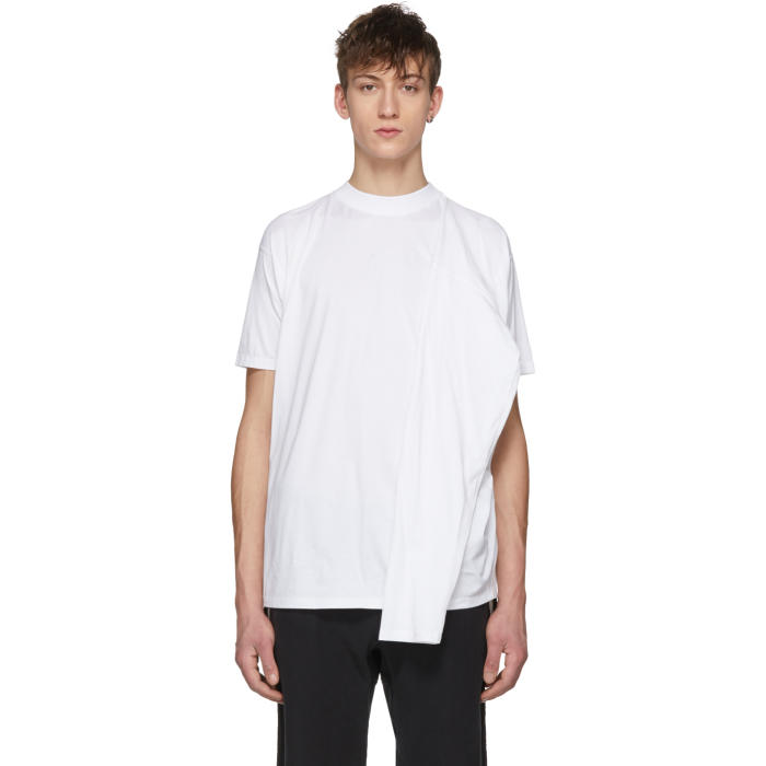 Y-Project White Four Sleeve T-Shirt Y/Project