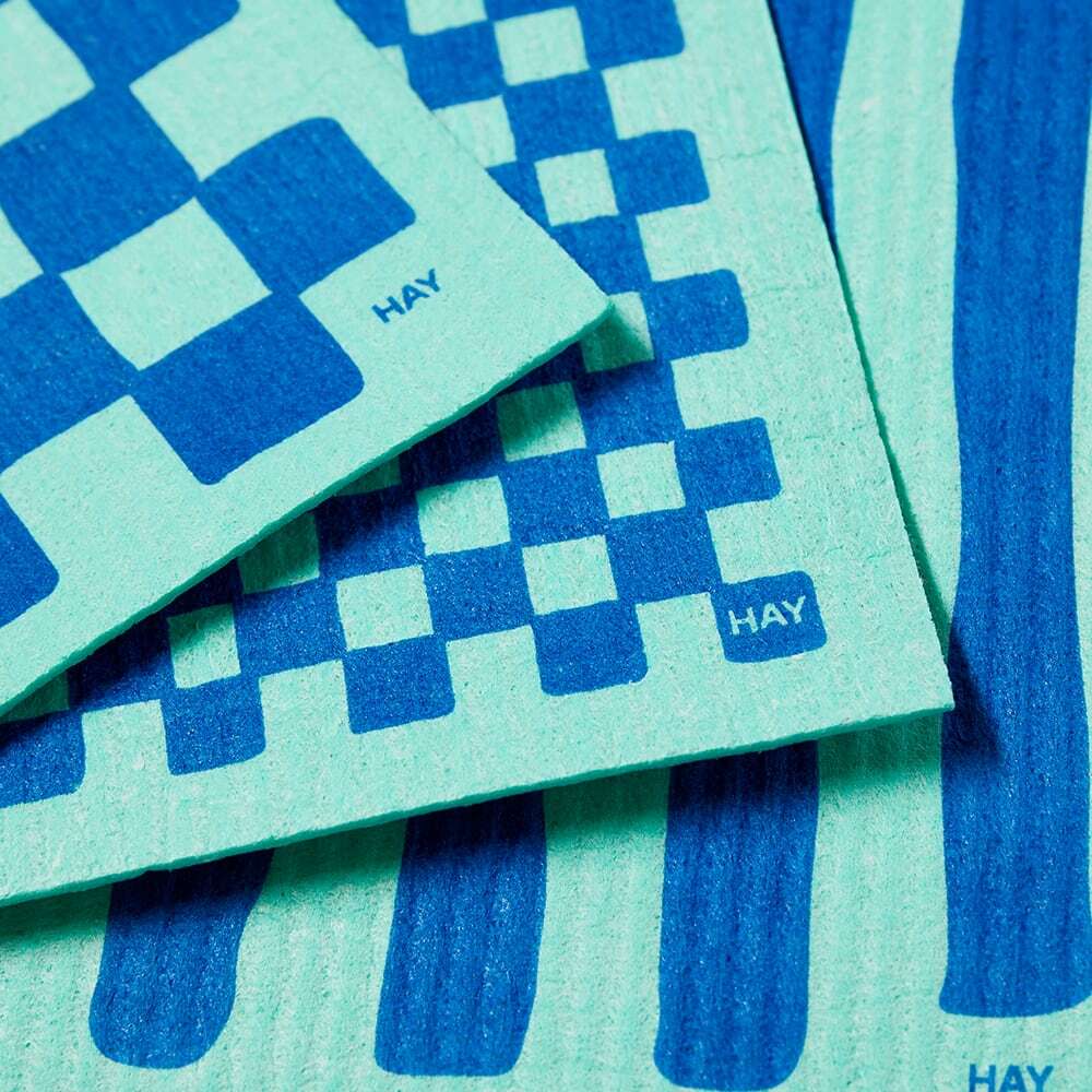 HAY Sponge Dish Cloth Set of 3 in Green HAY