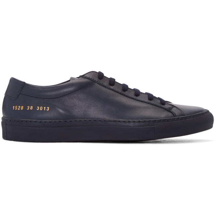 Common Projects Navy Original Achilles Sneakers Common Projects
