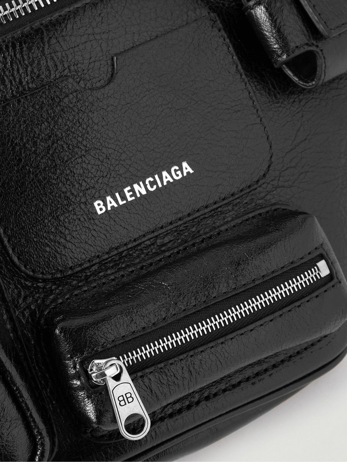 Balenciaga - Superbusy Full-Grain Leather Belt Bag Balenciaga