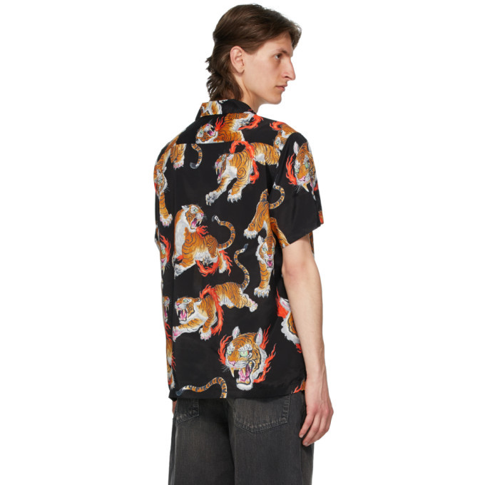 Wacko Maria Black and Multicolor Tim Lehi Edition Hawaiian Shirt 