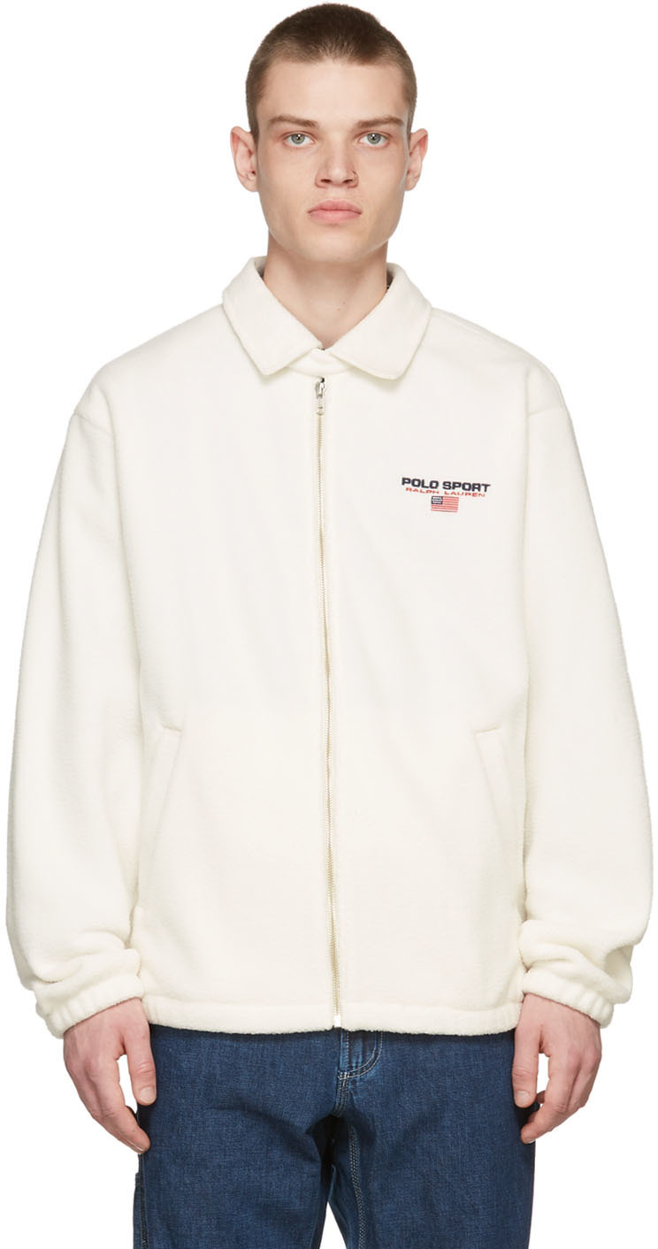 Polo Ralph Lauren Off-White Vintage Fleece Jacket