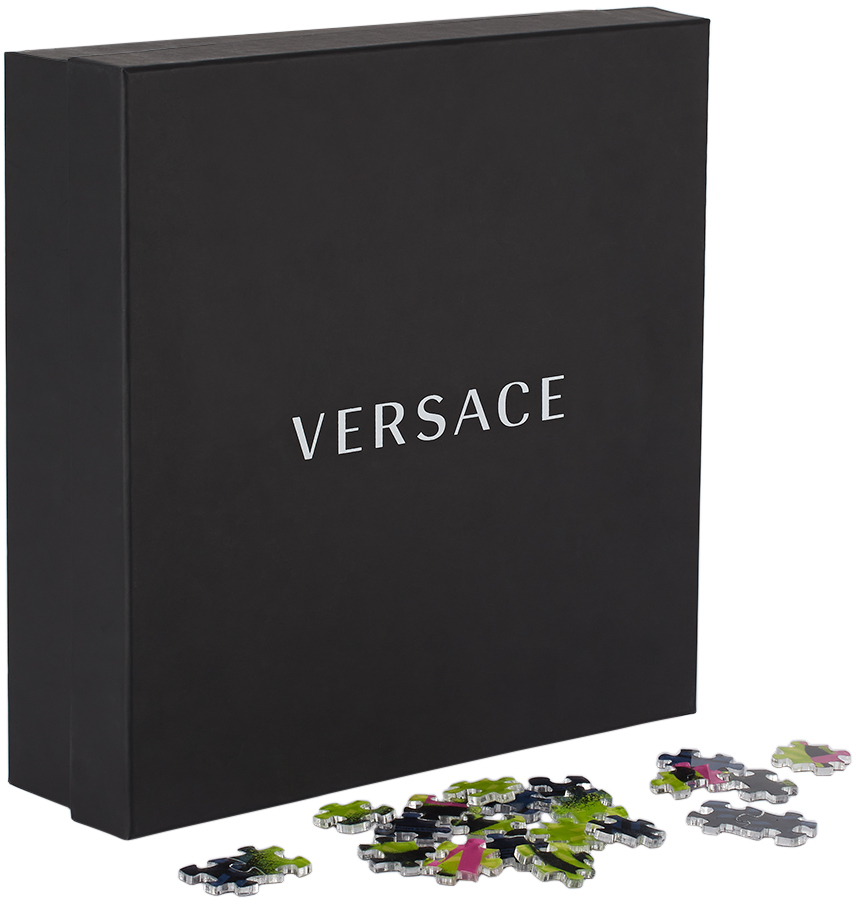 Versace Blue & Green Medusa Tag Puzzle Versace