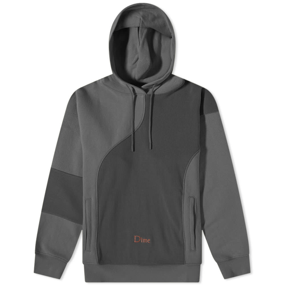 Dime Ribbed Panel Hoody Dime