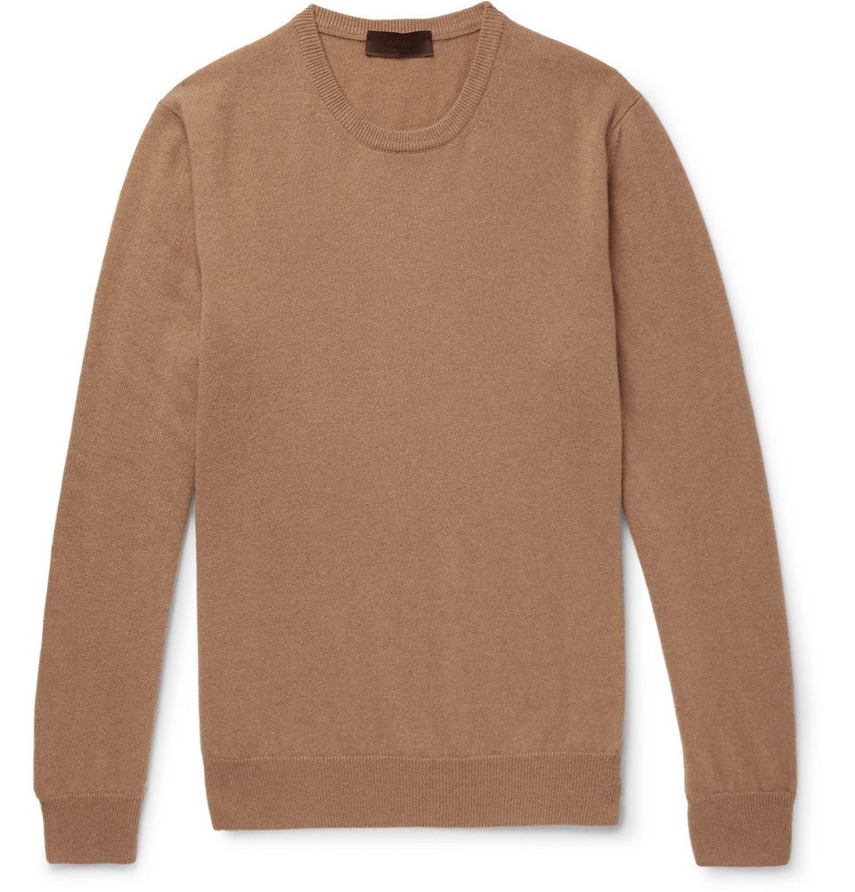 Altea Cashmere Sweater Men Camel Altea