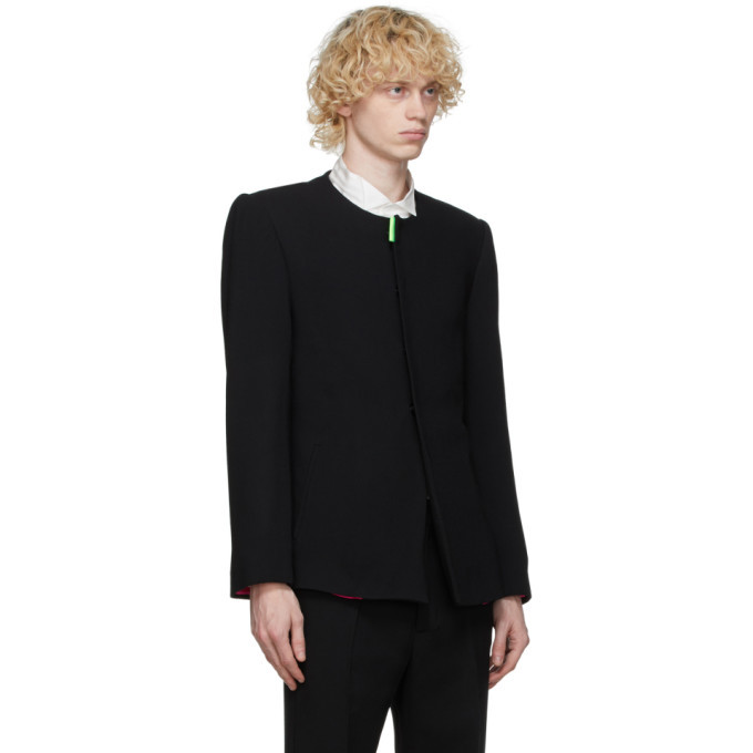 blazer with round neck