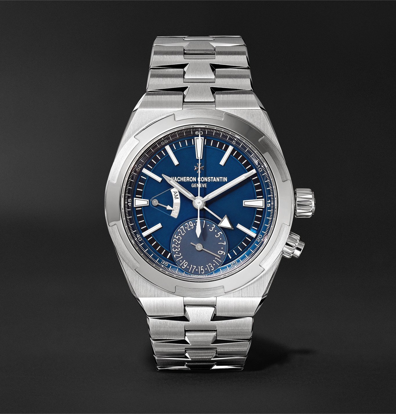 Vacheron Constantin - Overseas Dual Time Automatic 41mm Stainless Steel ...