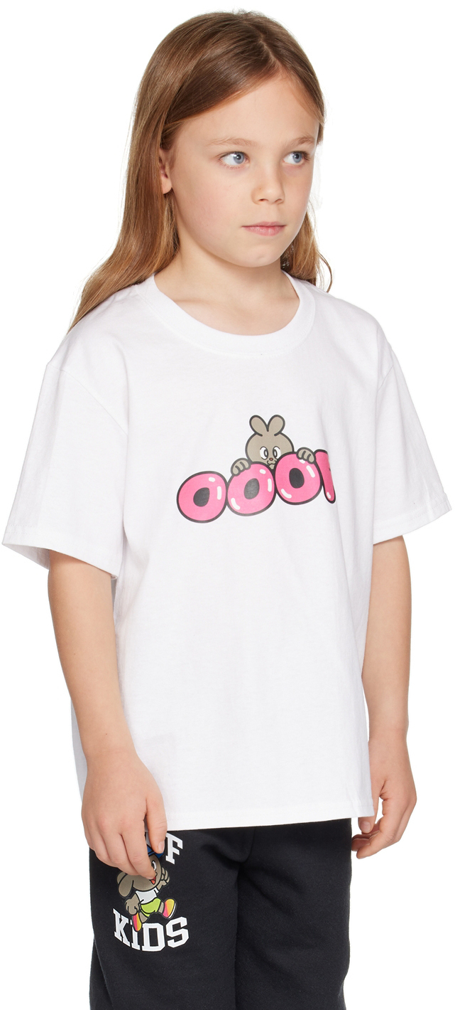 OOOF SSENSE Exclusive Kids White Peek T-Shirt OOOF