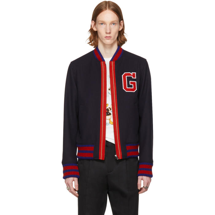 gucci wool bomber jacket