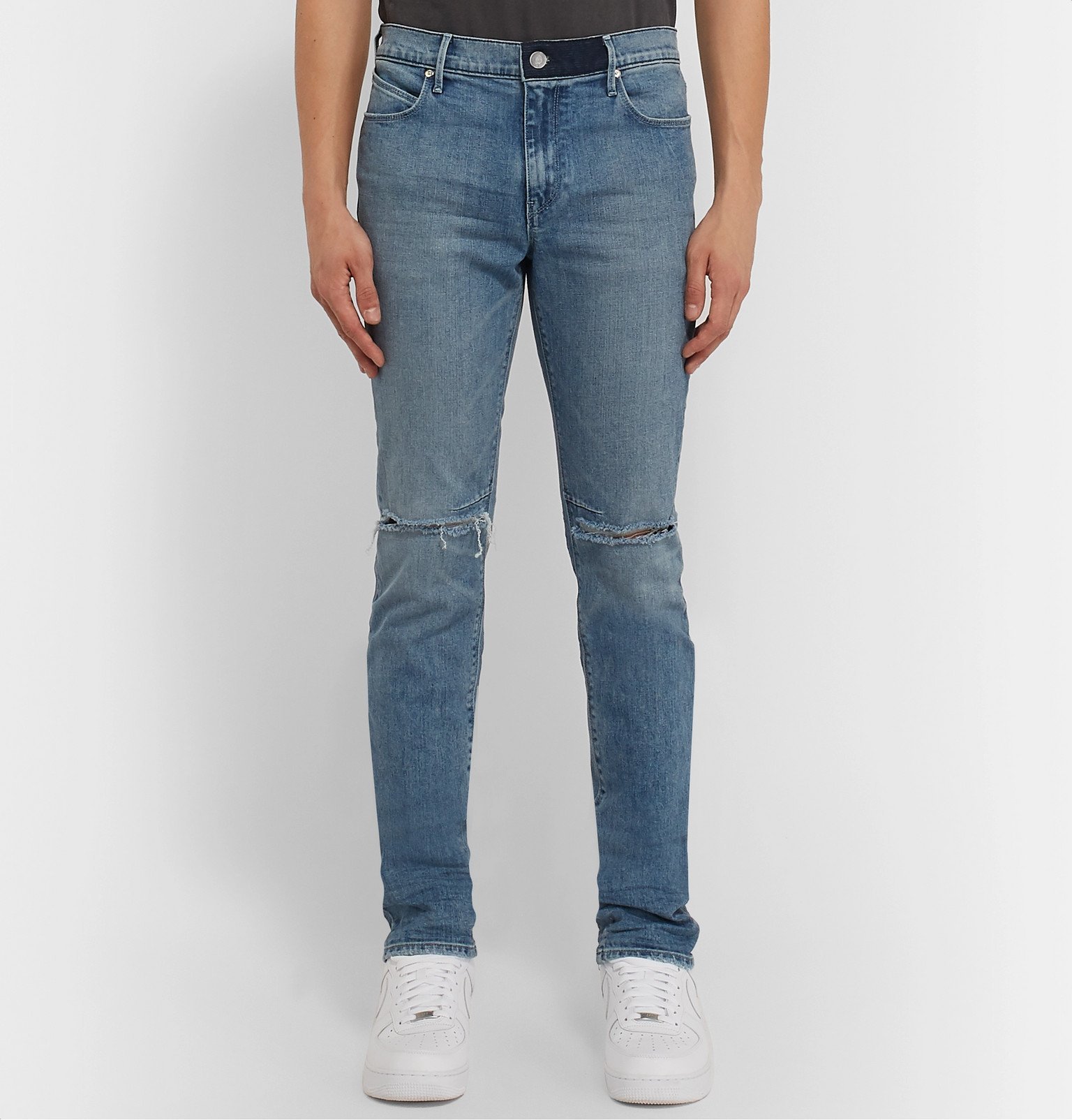 RtA - Skinny-Fit Distressed Denim Jeans - Blue RtA